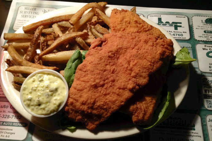 photo of fried flounder from Louis, Quincy, MA