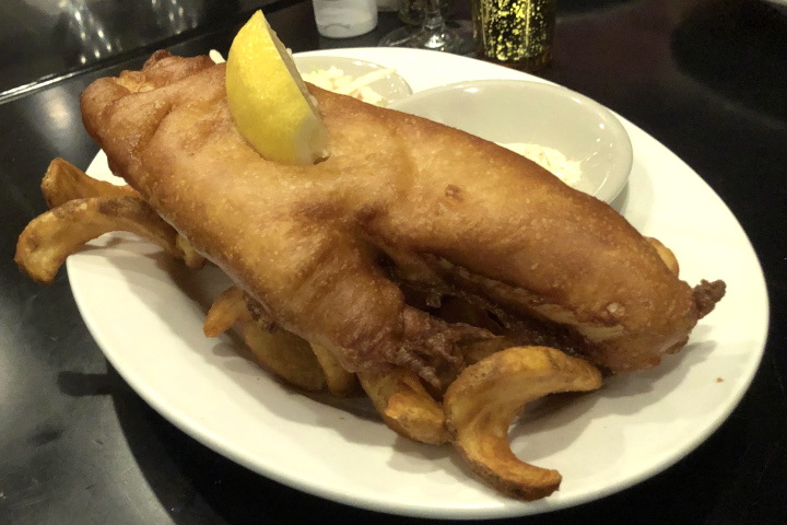 photo of fish and chips from the Mad Hatter, Weymouth, MA
