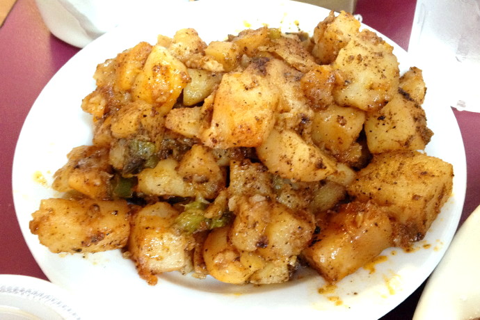 photo of home fries from the Mad Hatter Cafe, Weymouth, MA
