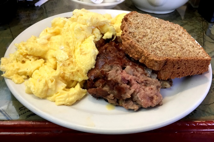 photo of prime rib hash from the Mad Hatter Cafe, Weymouth, MA