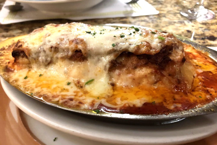 photo of lasagna from Maria's Restaurant, Braintree, MA