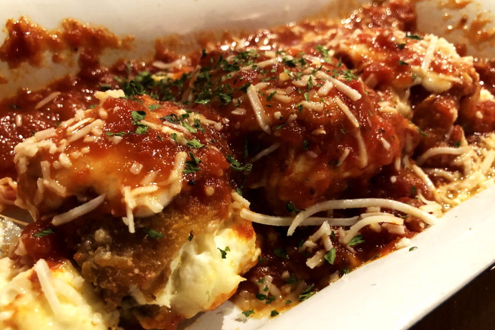 photo of eggplant rollatini from Massimo's Ristorante, Wakefield, MA