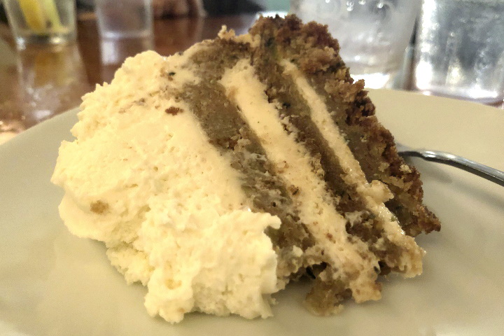 photo of zucchini cake from Massimo's Ristorante, Wakefield, MA