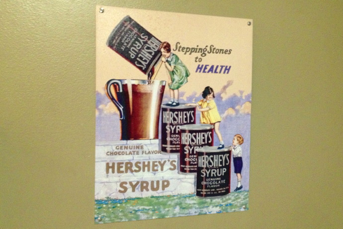photo of a Hershey's sign at McKenna's Cafe in Dorchester, MA