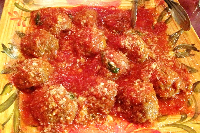 photo of meatballs from Nappi Meats and Groceries, Medford, MA