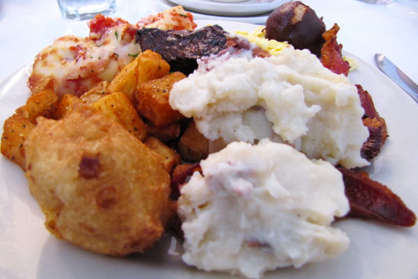 photo of buffet plate from The Old Mill, Westminster, MA