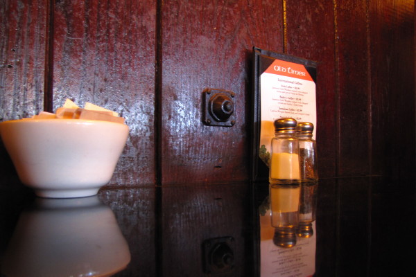 photo of buzzer at the Old Timer Restaurant, Clinton, MA
