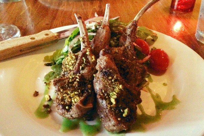 photo of lamb chops from Orinoco, Brookline, MA
