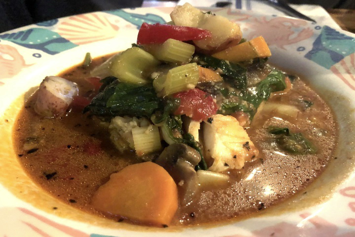 photo of haddock stew from Out of the Blue, Somerville, MA