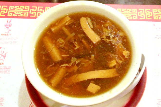 photo of hot and sour soup from Qingdao Garden, Cambridge, MA