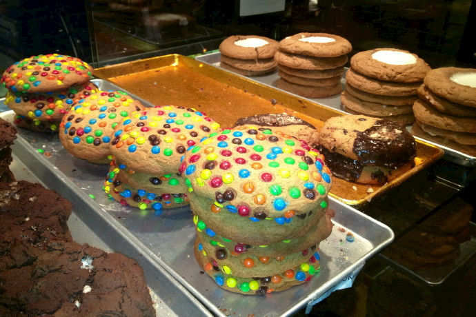 photo of window display at Pasticceria Rocco, New York, NY
