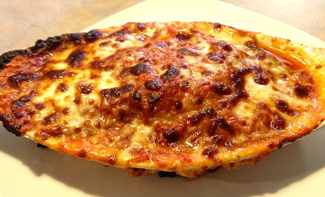 photo of eggplant parmigiana from the Salem Wood Cafe, Malden, MA
