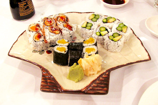 photo of vegetarian sushi from Sato Restaurant, Waltham, MA