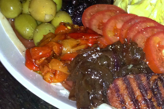 photo of antipasto from Sophia's Grotto, Roslindale, MA