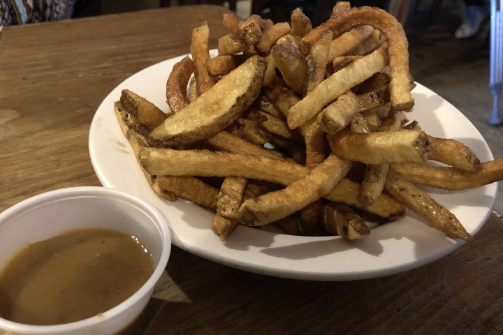 photo of curry fries from Tavern at the End of the World, Charlestown, MA