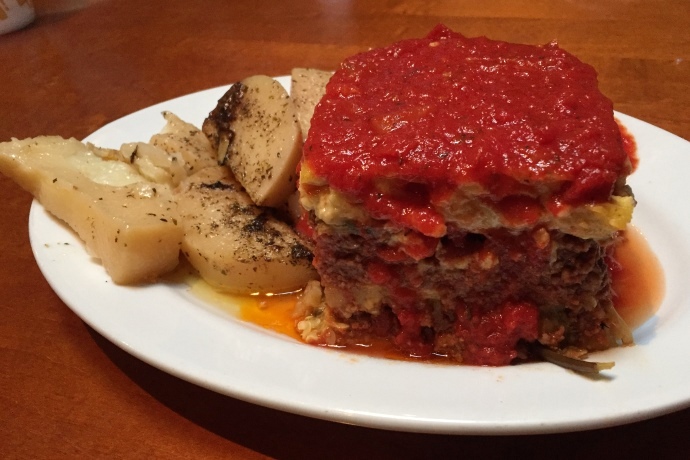 photo of moussaka from The Restaurant, Woburn, MA