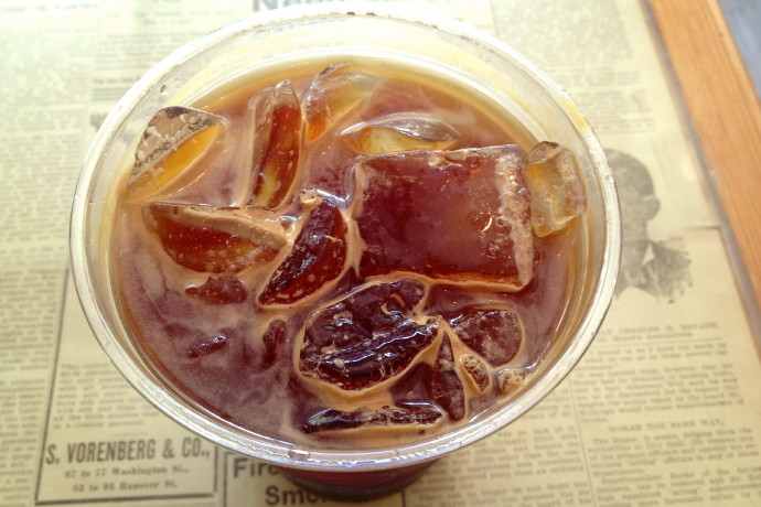 photo of iced coffee from Thinking Cup, Boston, MA