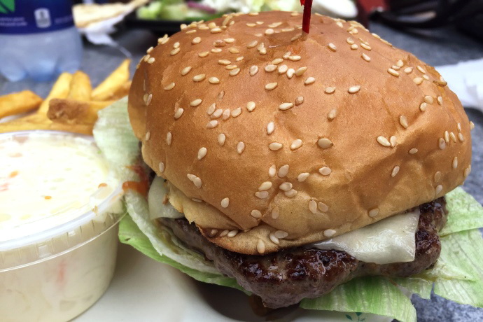photo of cheeseburger from Tony's Clam Shop, Quincy, MA