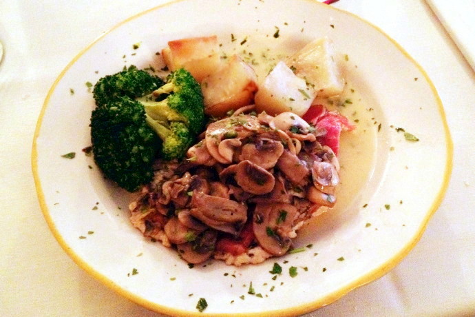 photo of veal saltimbocca from Vecchia Roma, Newton, MA