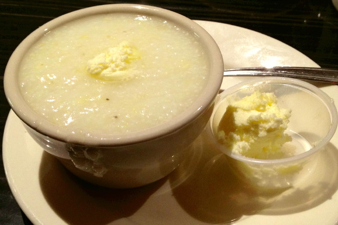 photo of grits from Victoria's Diner, Boston, MA