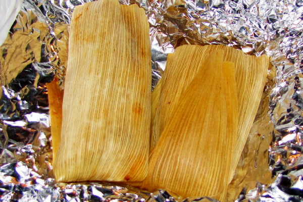 photo of beef tamales from Villa Mexico, Boston, MA