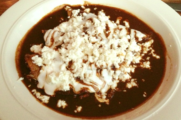 photo of chicken mole from Villa Mexico Pop-Up at Daddy Jones, Somerville, MA