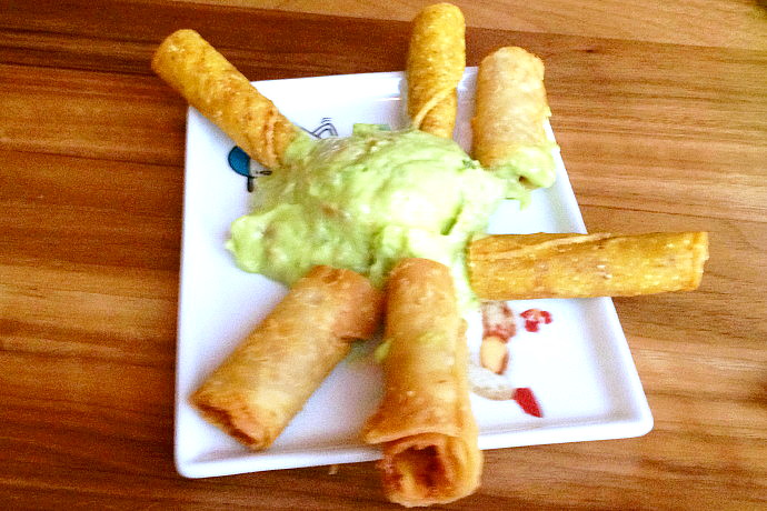 photo of taquitos from Villa Mexico Pop-Up at Daddy Jones, Somerville, MA