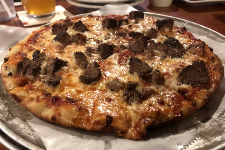 photo of a bar pizza from Warren's Place, Weymouth, MA
