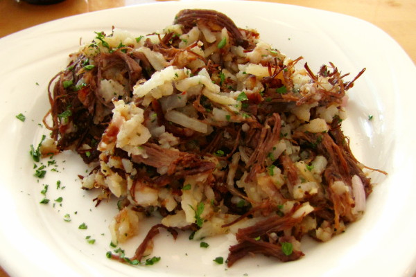 photo of corned beef hash from Wild Blueberry Cafe, Ogunquit, ME