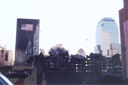 photo of the World Trade Center Site, December, 2001
